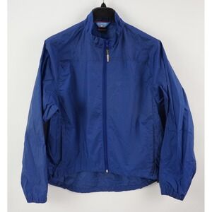 illumiNite Reflective Cycling Running Jacket Windbreaker 90s Y2K Blue Mens Large